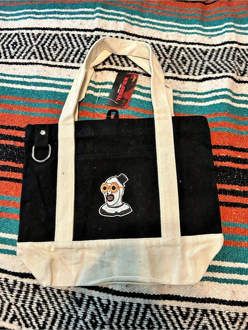 Horror Score Terrifier Movie Graphic Canvas Tote NWT GOTH GF